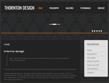 Tablet Screenshot of laurathorntondesign.com